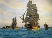 unknow artist Seascape, boats, ships and warships.81 china oil painting reproduction